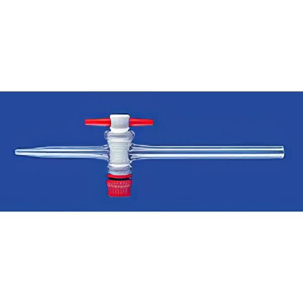Rubinetti a puntina, vetro borosilicato, maschio teflon.