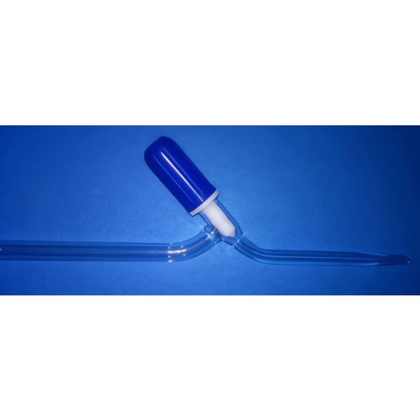 Rubinetti diritti, vetro borosilicato, con valvola a spillo, foro 0-3mm.