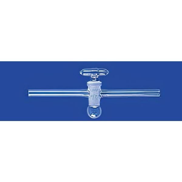 Rubinetti per vuoto con pozzetto e maschio in vetro soffiato, vetro borosilicato.