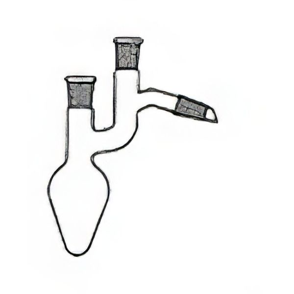 Palloni secondo Claisen, coni maschio e femmina NS 14/23, vetro borosilicato .