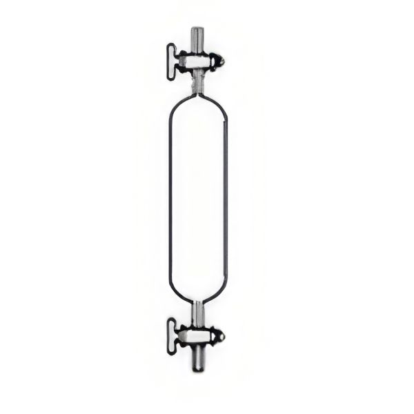 Pipette per prelievo campioni gas, vetro borosilicato, con due rubinetti maschio vetro ad attacchi capillare.
