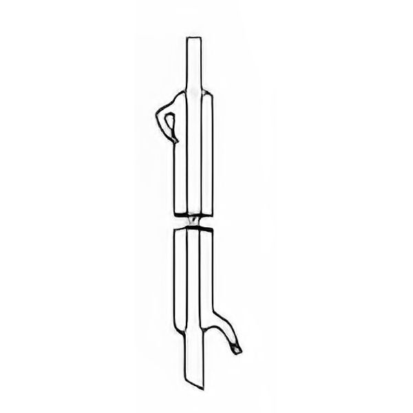 Refrigerante a canna saldata, secondo Liebig, vetro borosilicato.