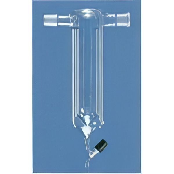 Refrigerante modello Dewar, coni maschio e femmina NS 29/32, rubinetto rofaflo GP