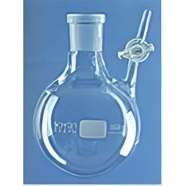 Palloni fondo tondo, vetro borosilicato, con rubinetto laterale maschio vetro (Palloni di Schlenk)