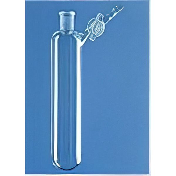 Provette fondo tondo, vetro borosilicato, cono NS, rubinetto laterale maschio vetro