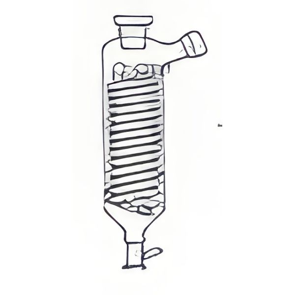 Refrigerante per evaporatore cono normalizzato NS 29/32, vetro borosilicato.