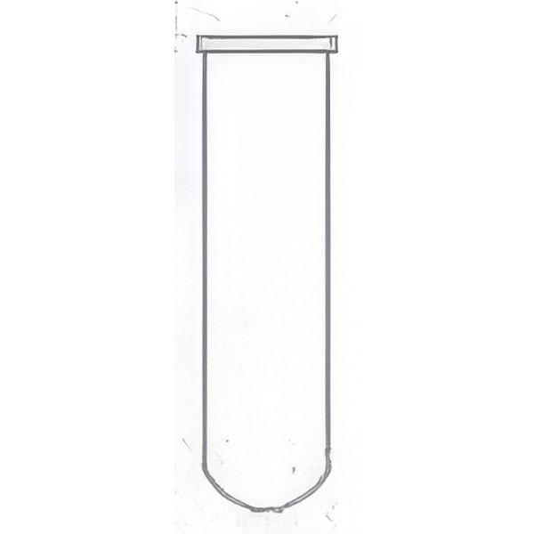 Provettoni v.borosilicato, fondo tondo, diam.est.42mm (toll. +/- 1,0mm), alt.300mm, con flangia