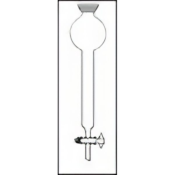 Colonne per cromatografia "FLASH", rubinetto di scarico con maschio in teflon, serbatoio superiore con GS 35/20, vetro borosilicato.