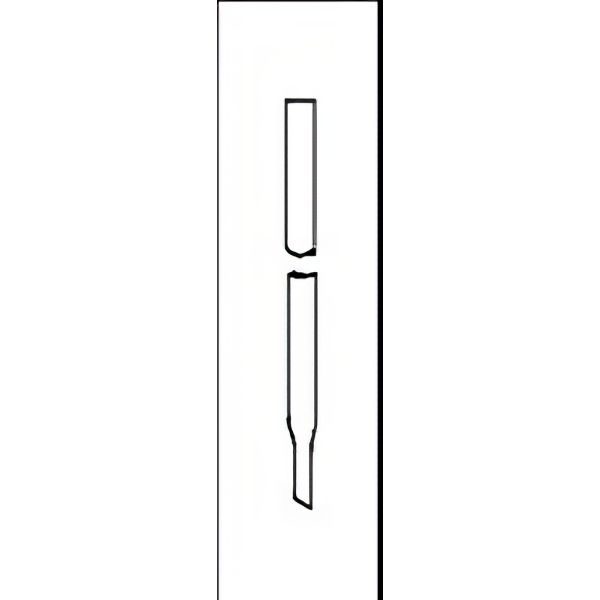 Colonne per cromatografia, tipo semplice, in vetro borosilicato.