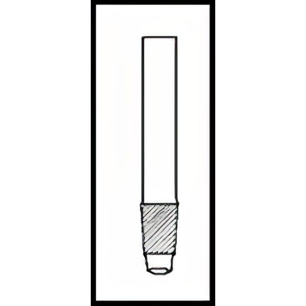 Raccordi conici maschio normalizzati, con prolunga, vetro borosilicato.