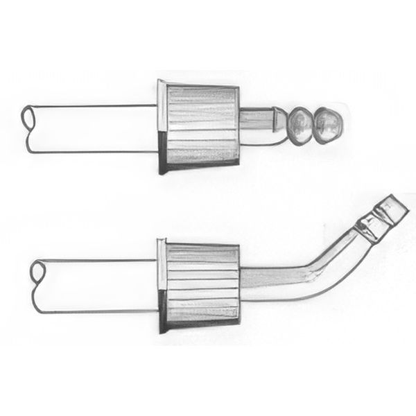 Connettori in plastica, con tappo forato GL e o-ring al silicone.