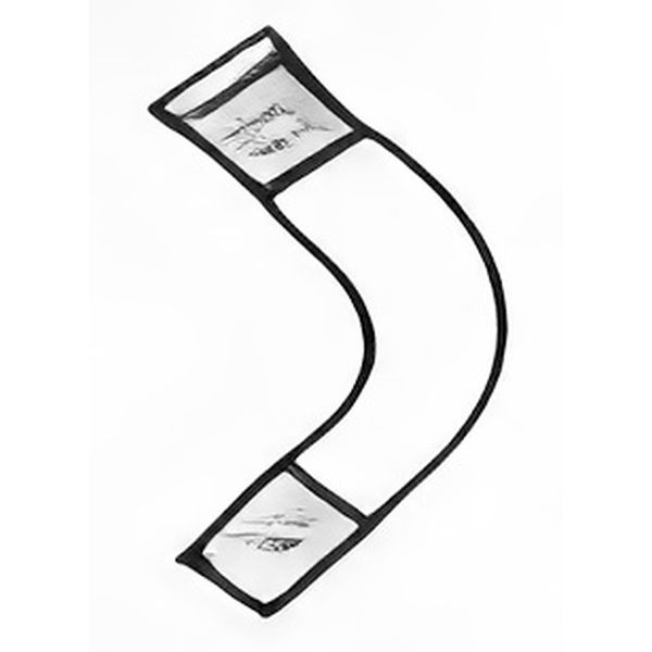 Raccordi curvi 105°, con cono femmina e cono maschio normalizzato, vetro borosilicato