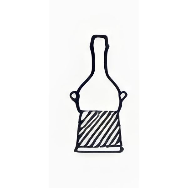 Raccordi con cono femmina e portagomma diritto, vetro borosilicato.