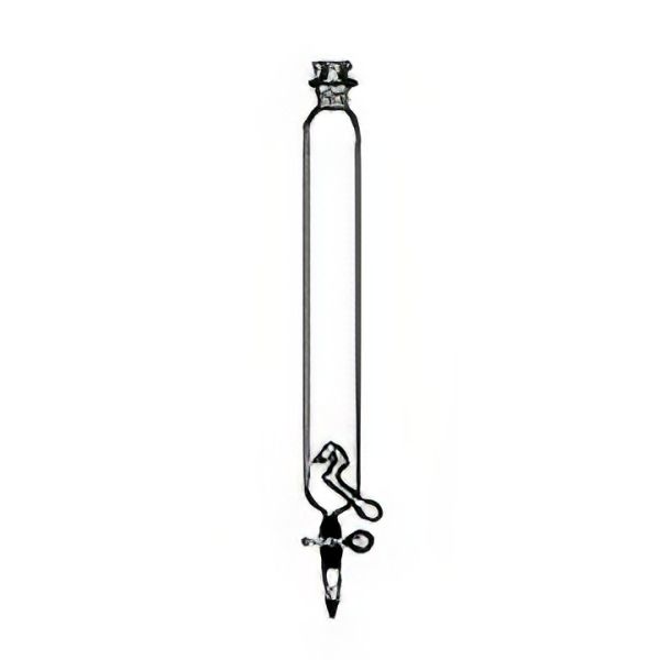 Levigatore secondo Appiani modificato Bastoni, v.borosilicato, con sifone di scarico laterale.