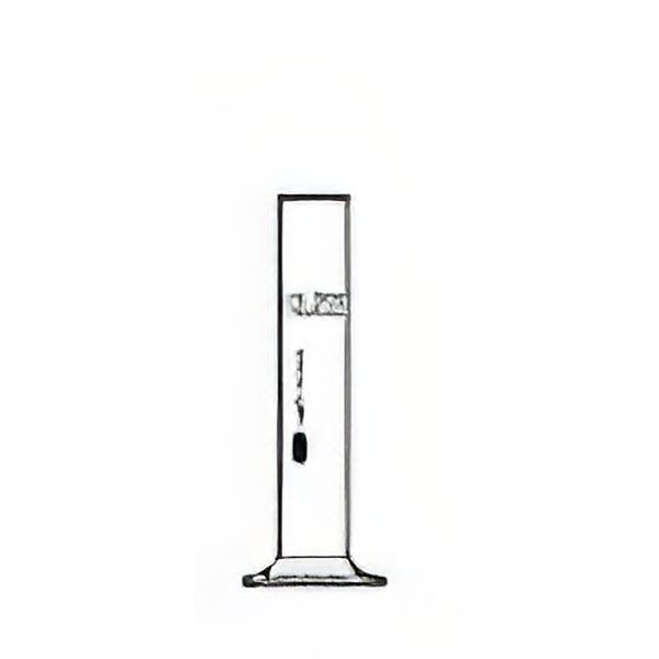 Cilindro per terreni tarato ml 1000, v. borosilicato.