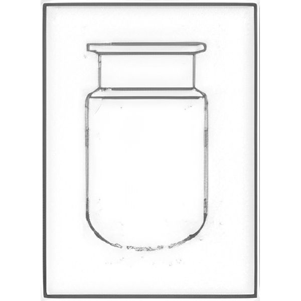 Reattori f. cilindrica, fondo semi-sferico flangia Schott scanalata, vetro borosilicato.