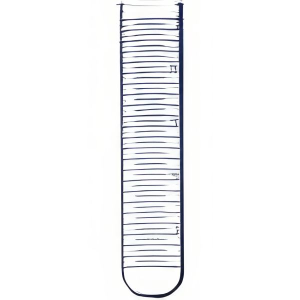 Provette per centrifuga fondo tondo, bordo diritto, GRADUATE, vetro borosilicato.