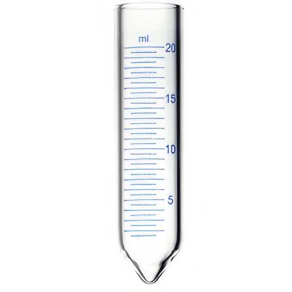 Provette per centrifuga fondo con punta conica, GRADUATE, spessore forte, vetro borosilicato