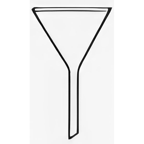 Imbuti gambo corto, in vetro borosilicato.