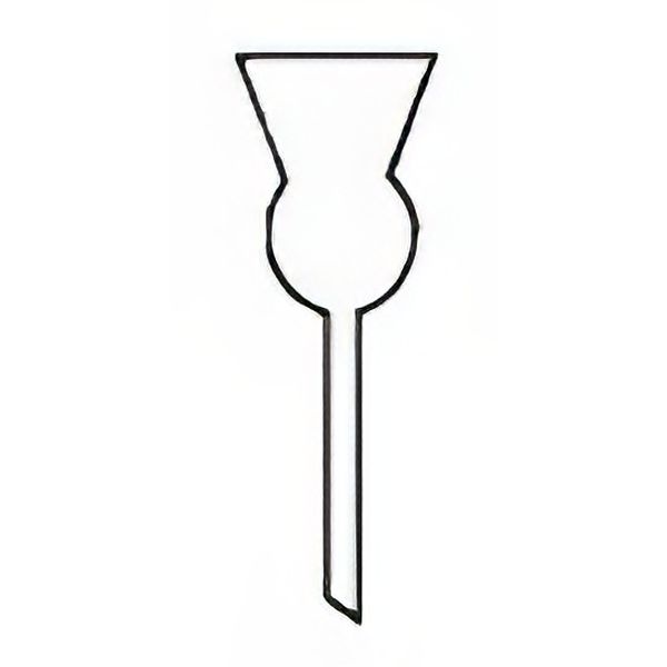 Imbuti per crogioli filtranti forma a campanella, vetro borosilicato.