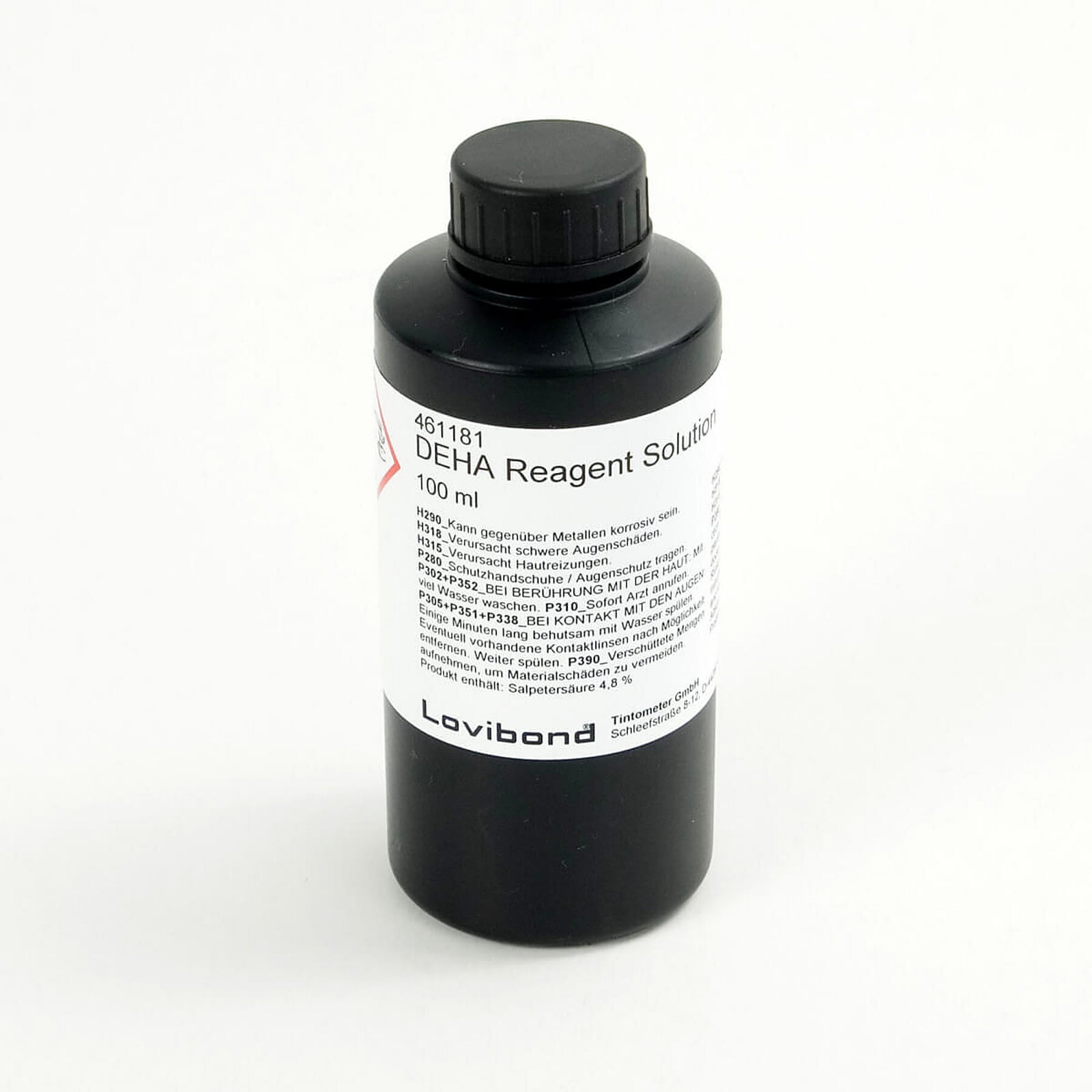 DEHA Soluzione (Metodo 165) 1X100 mlPrecursore esplosivoUN3264 LIQUIDO INORGANICO CORROSIVO, N.A.S. (Acido Solforico), 8, III, (E) / UN3264 CORROSIVE LIQUID, ACIDIC, INORGANIC, N.O.S. (Sulphuric Acid), 8, III, (E)