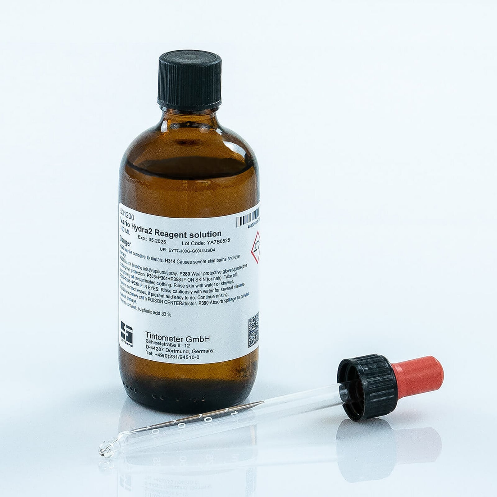 HYDRAZINE L VARIO (Metodo 206) 1X100mlUN2796 SULPHURIC ACID mixture 8, II, (E)