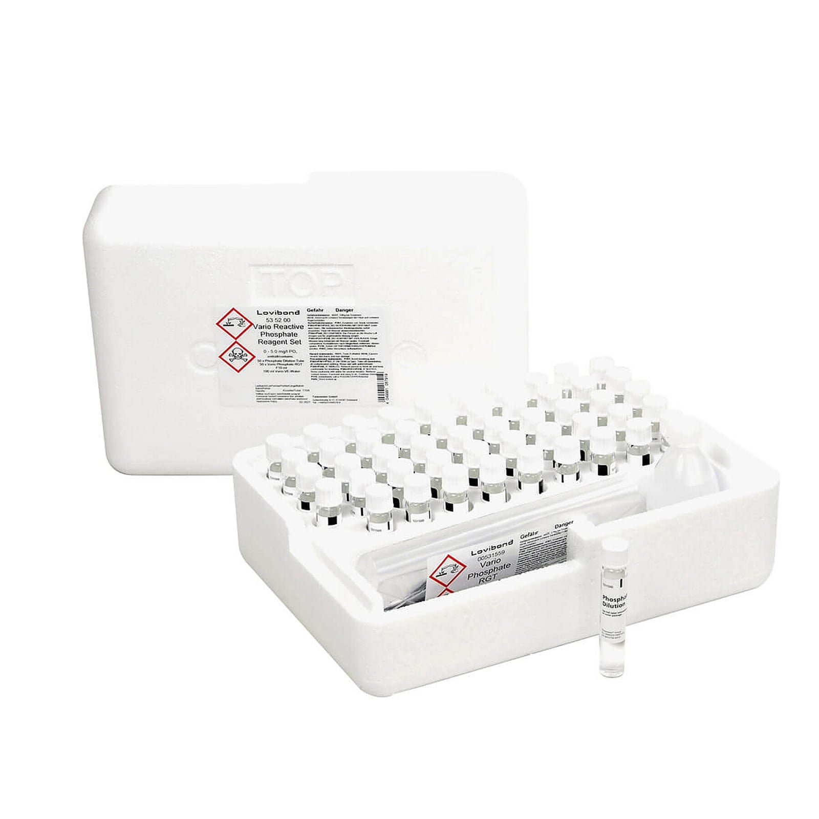 1X50 SET VARIO Fosfato-ortho 0,06-5 mg/l (Metodo 324)UN2923 CORROSIVE SOLID,TOXIC,N.O.S. (dipotassium disulfate) 8 (6,1), II, (E)