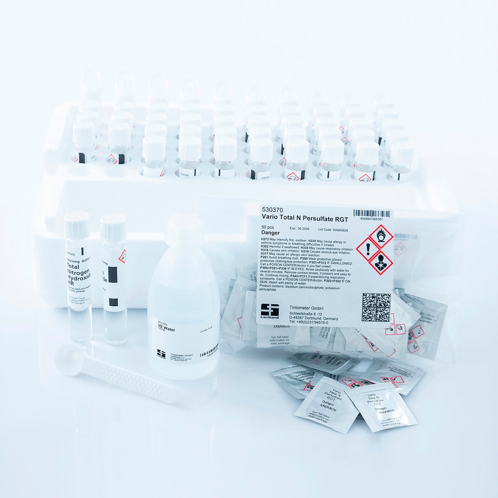 1X50 SET VARIO Azoto Totale HR (Metodo 281)UN3215 PERSULPHATES INORGANIC N.O.S 5,1, III, (E) UN1824 SODIUM HYDOXIDE SOLUTION, 8, III (E)