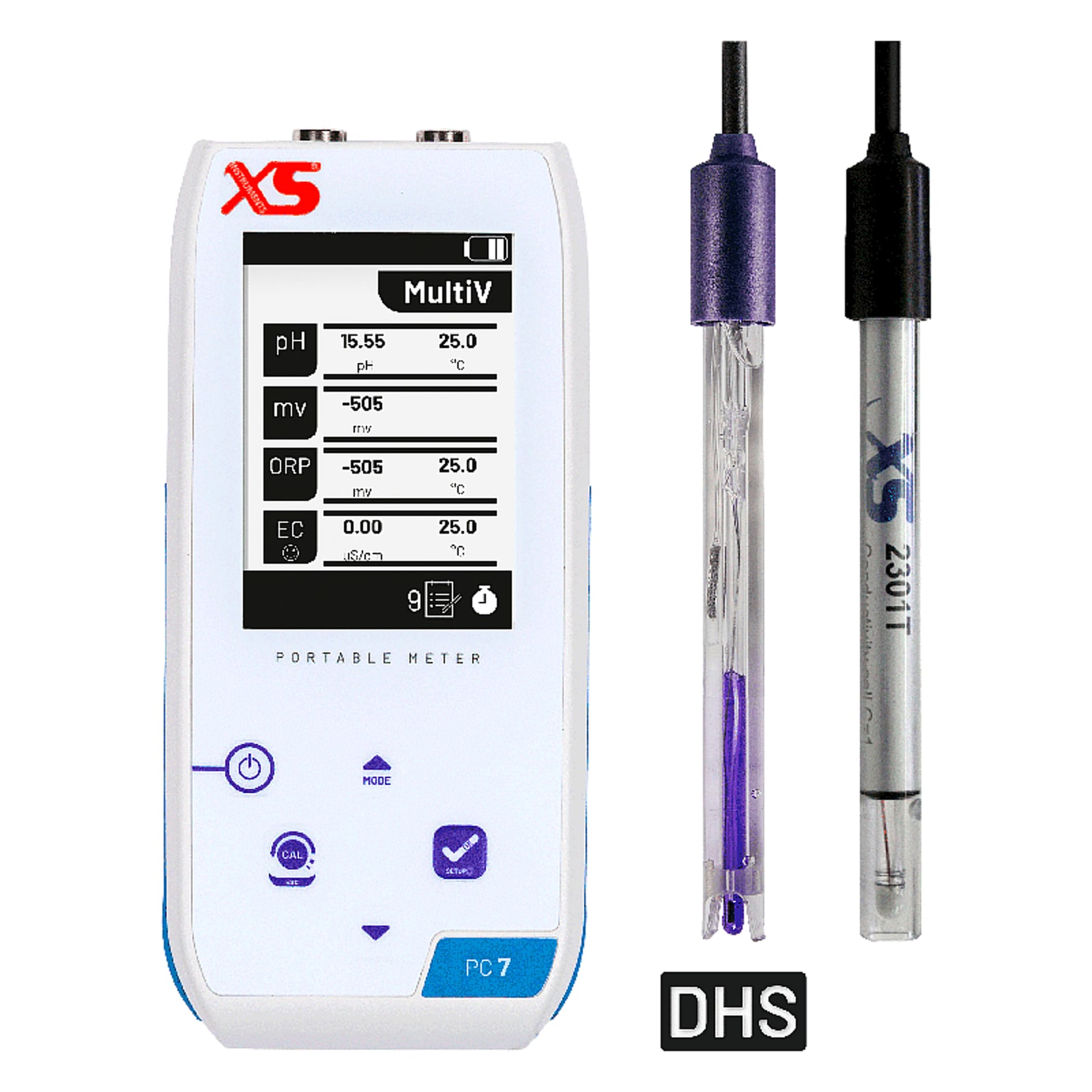 XS PC 7 NEX multiparametro portatile – Elettrodo 201 T DHS – Cella 2301T