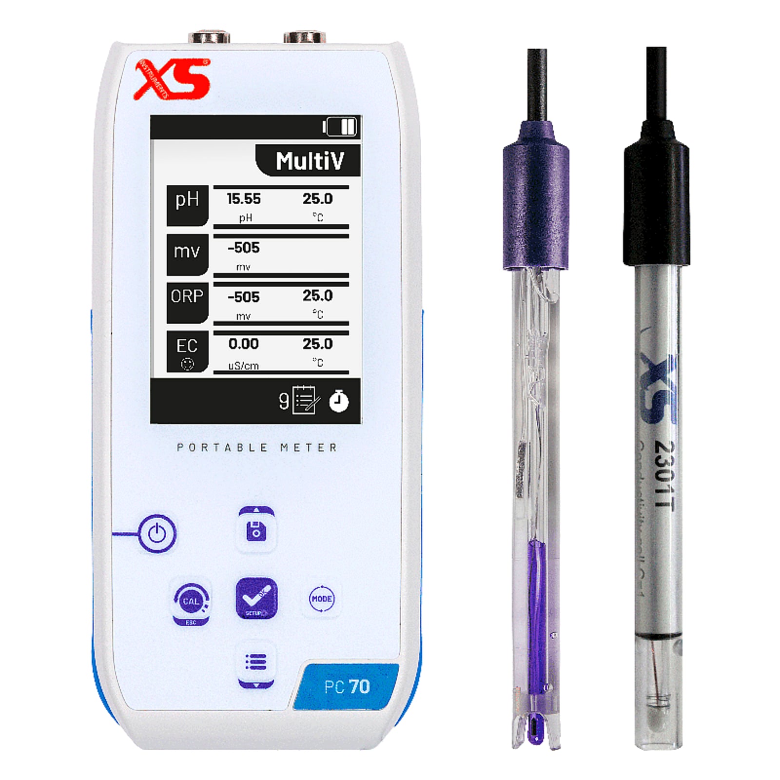 XS PC 70 NEX multiparametro portatile – Elettrodo 201 T DHS – Cella 2301T