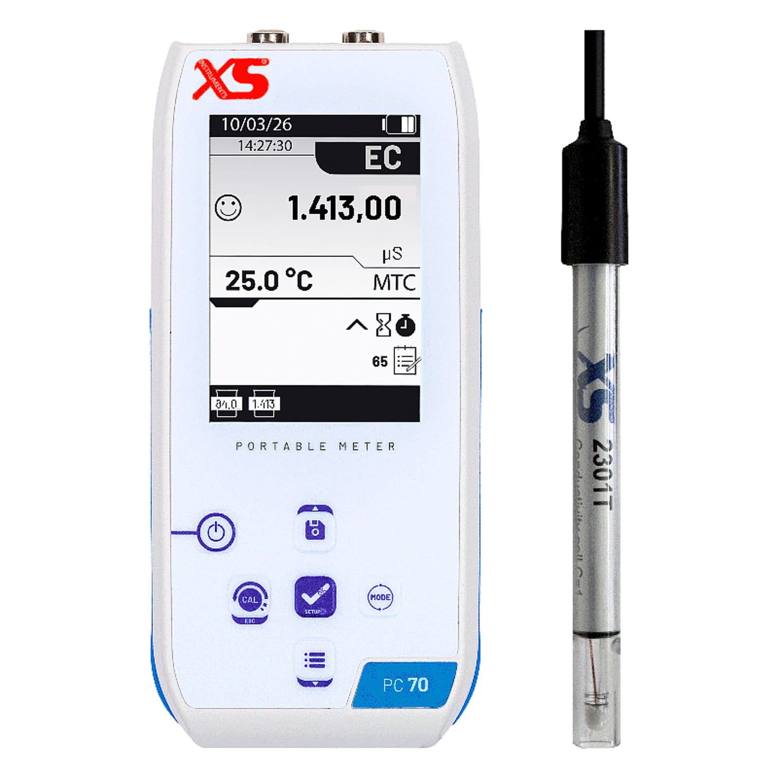 XS PC 70 NEX multiparametro portatile – Cella 2301 T – Senza Elettrodo