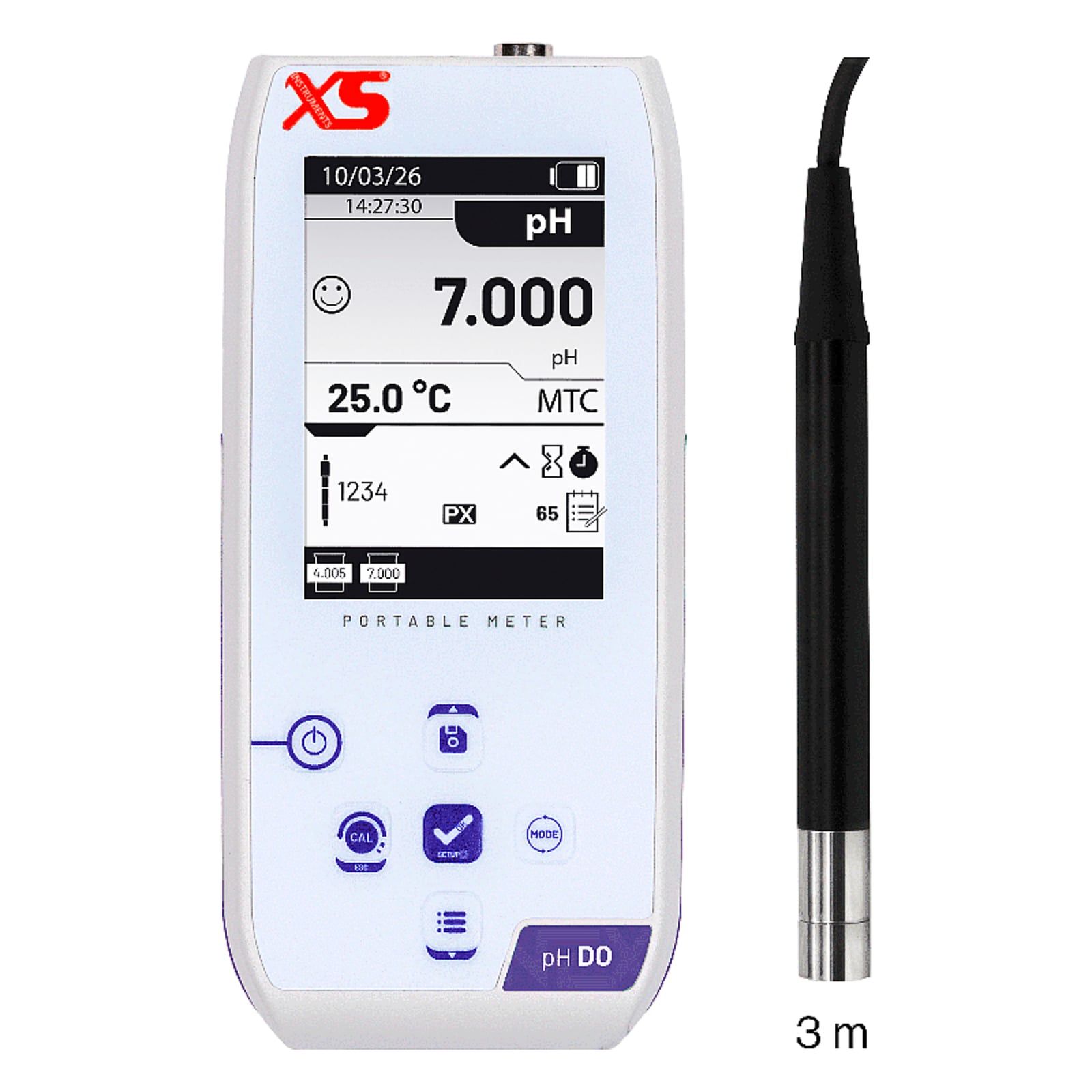 XS pHDO NEX multiparametro portatile - Sensore ottico da 3m - Senza elettrodo