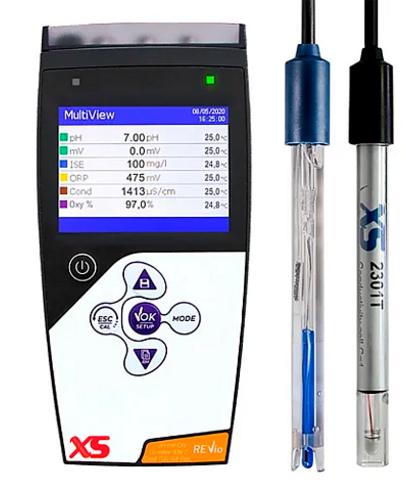 XS REVio Multiparametro portatile - Elettrodo 201 T - Cella 2301 T -senza sensore polarografico