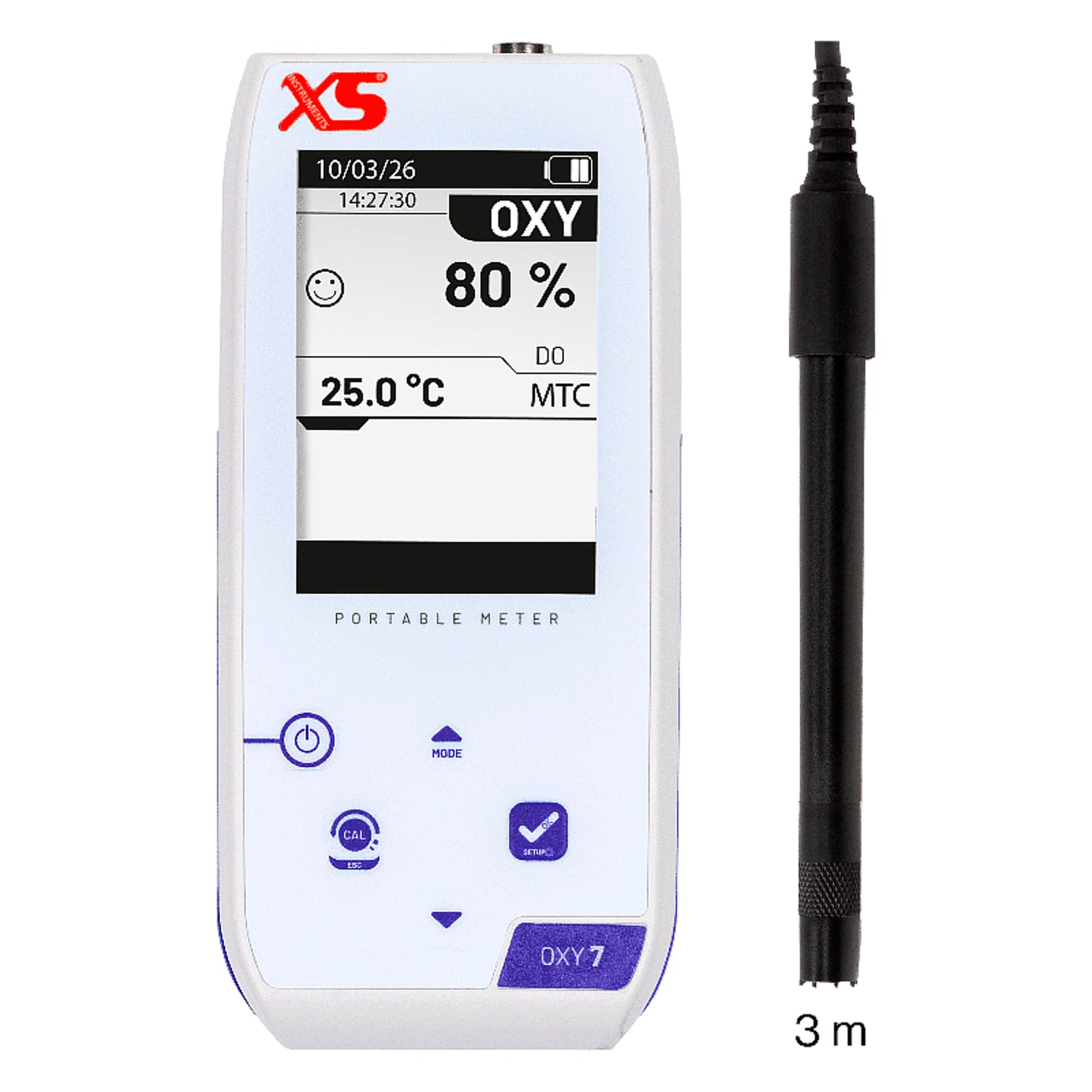 XS Oxy 7 NEX ossimetro portatile – Sensore polarografico da 3 m