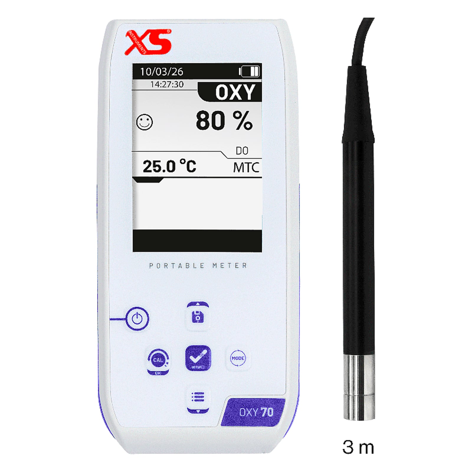 XS Oxy 70 NEX ossimetro portatile – Sensore ottico da 3 m