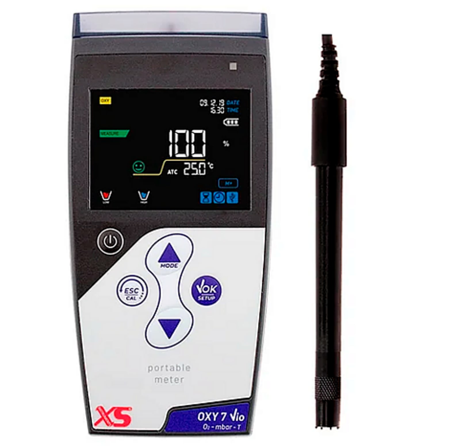 XS Oxy 7 Vio ossimetro portatile - Sensore polarografico da 3 m