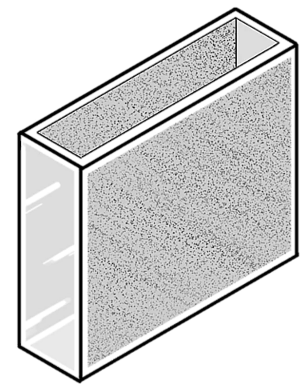 Cuvette quadrate 30mm, VETRO ottico. Set da 4 pz