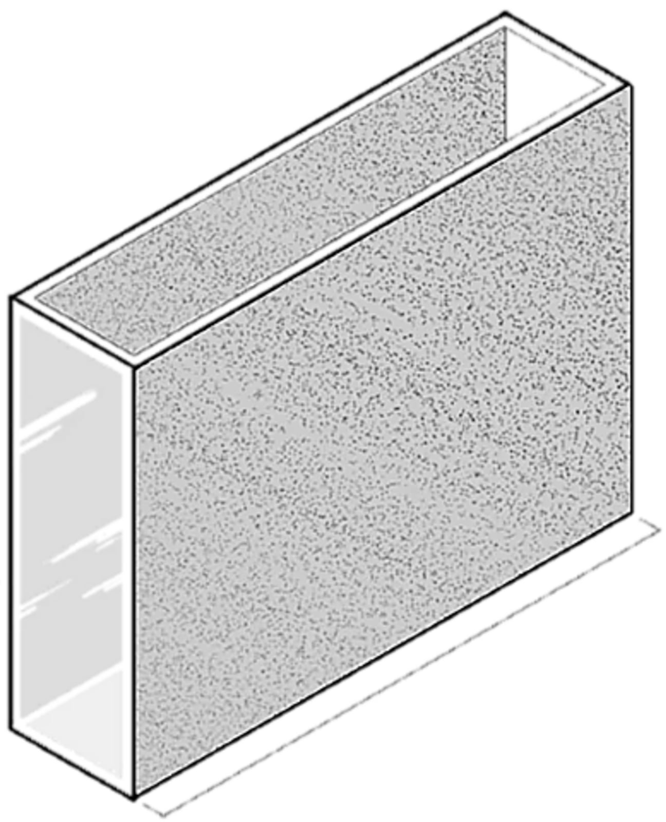 Cuvette quadrate 50mm, vetro al QUARZO. Set da 2 pz
