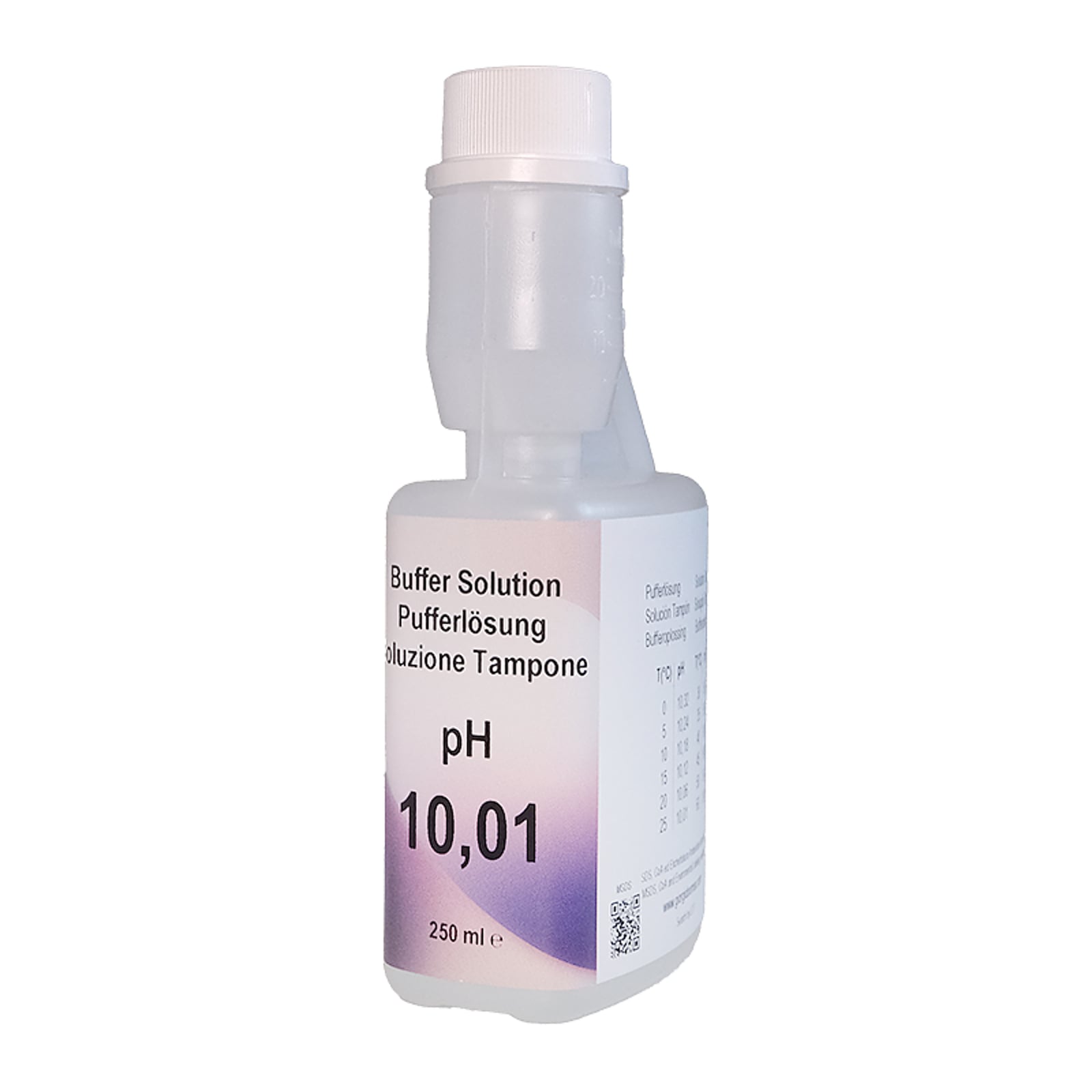 XS Basic pH 10.01/25°C (incolore), 250ml flacone autocal Sol.di verifica