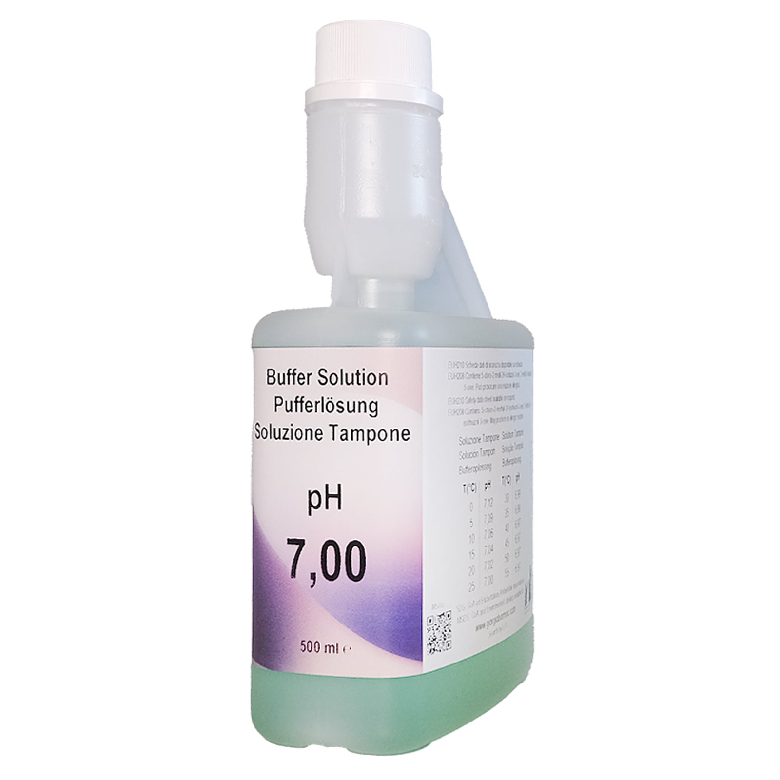 XS Basic pH 7.00 /25°C (verde), 500 ml flacone autocal Sol. di verifica