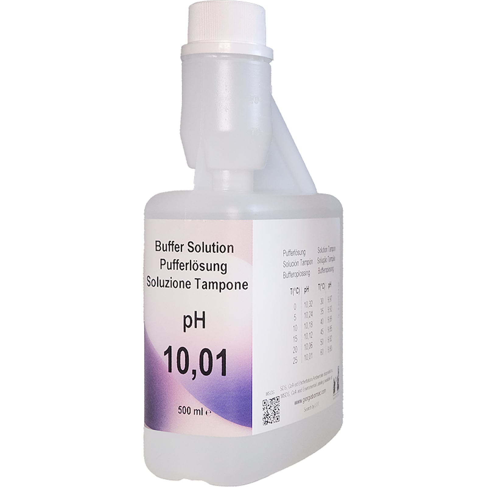 XS Basic pH 10.01/25°C (incolore), 500ml flacone autocal Sol.di verifica