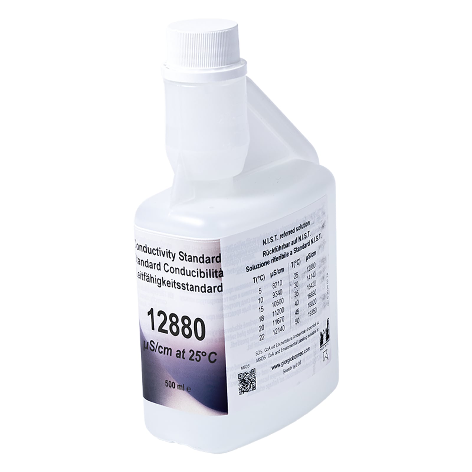 XS Basic EC 12880 µS/cm /25°C, 500 ml flacone autocal Sol. di verifica