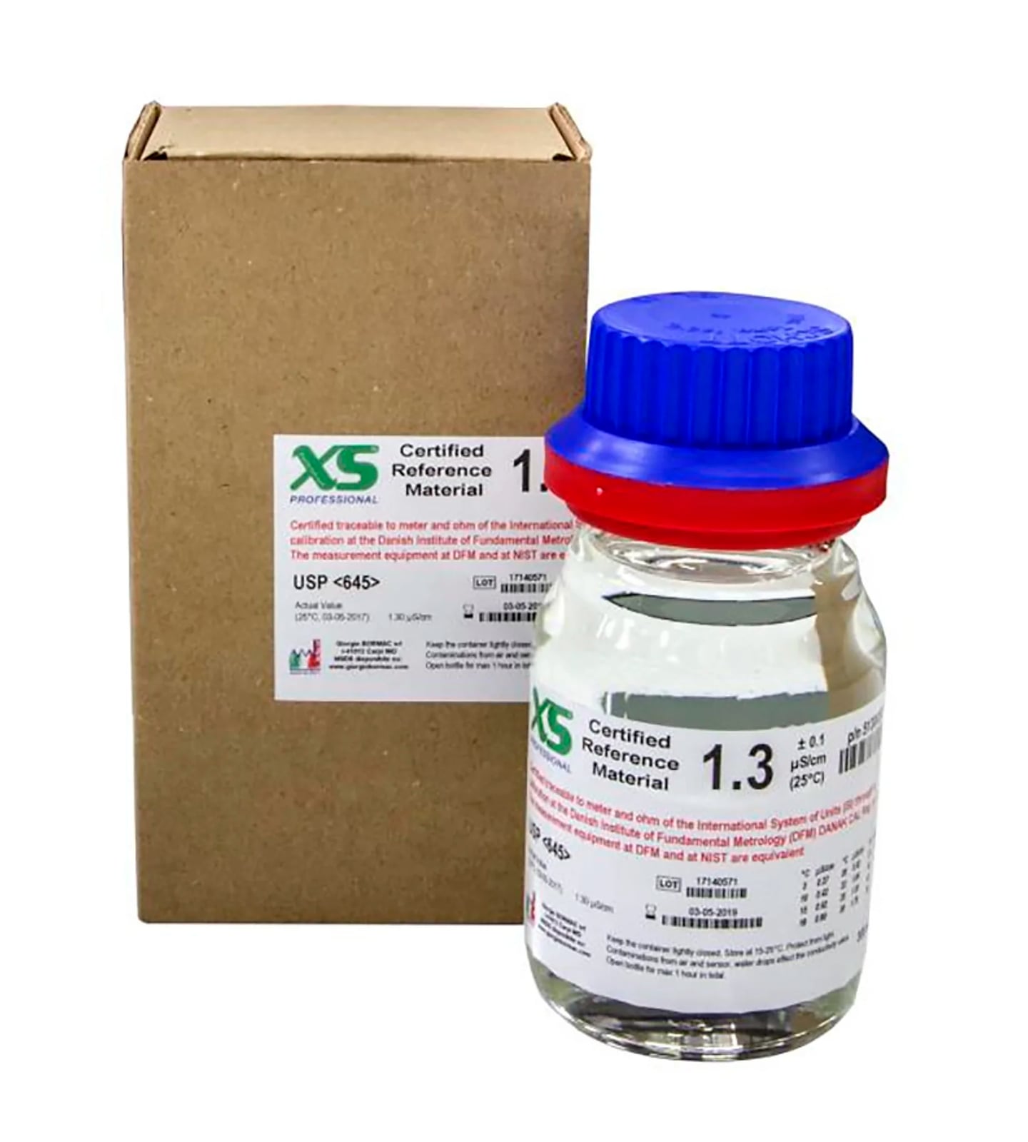 XS Professional EC 1.3 µS/cm /25°C, 280ml flacone vetro Soluzione di taratura