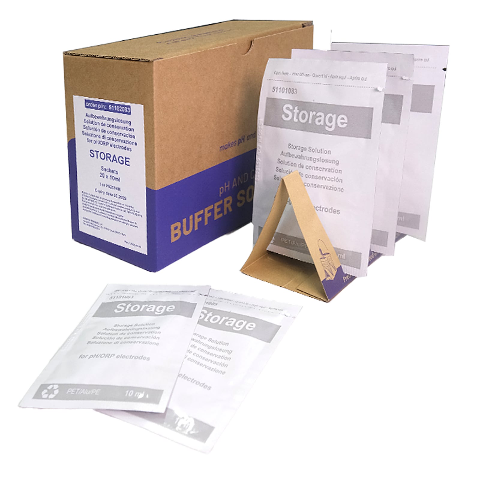 1x20 BUSTINE 10ml Soluzione di Conservazione sensori pH/ORP