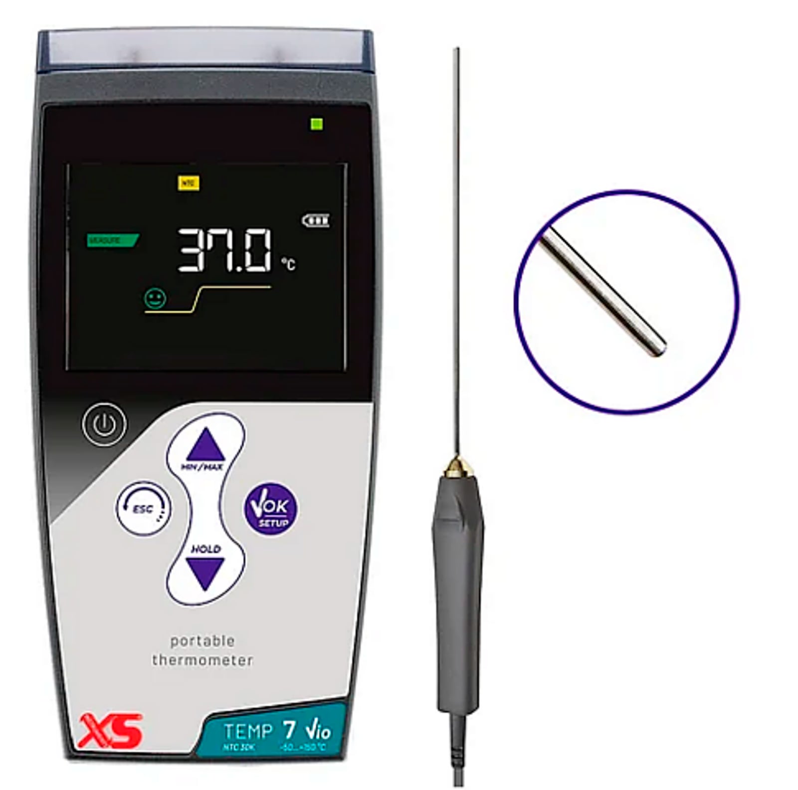 XS TEMP 7 NTC Vio termometro - Sonda NT 7L