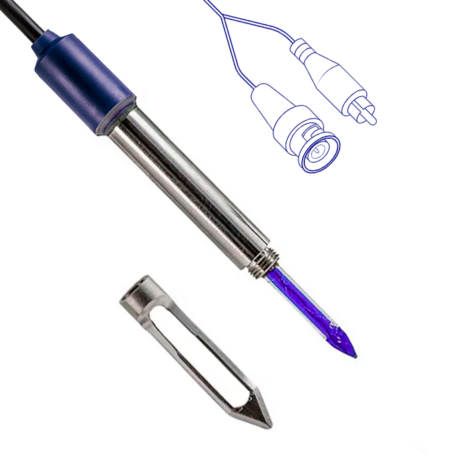 XS Sensor 2-Pore K T BNC con Lama in Acciaio