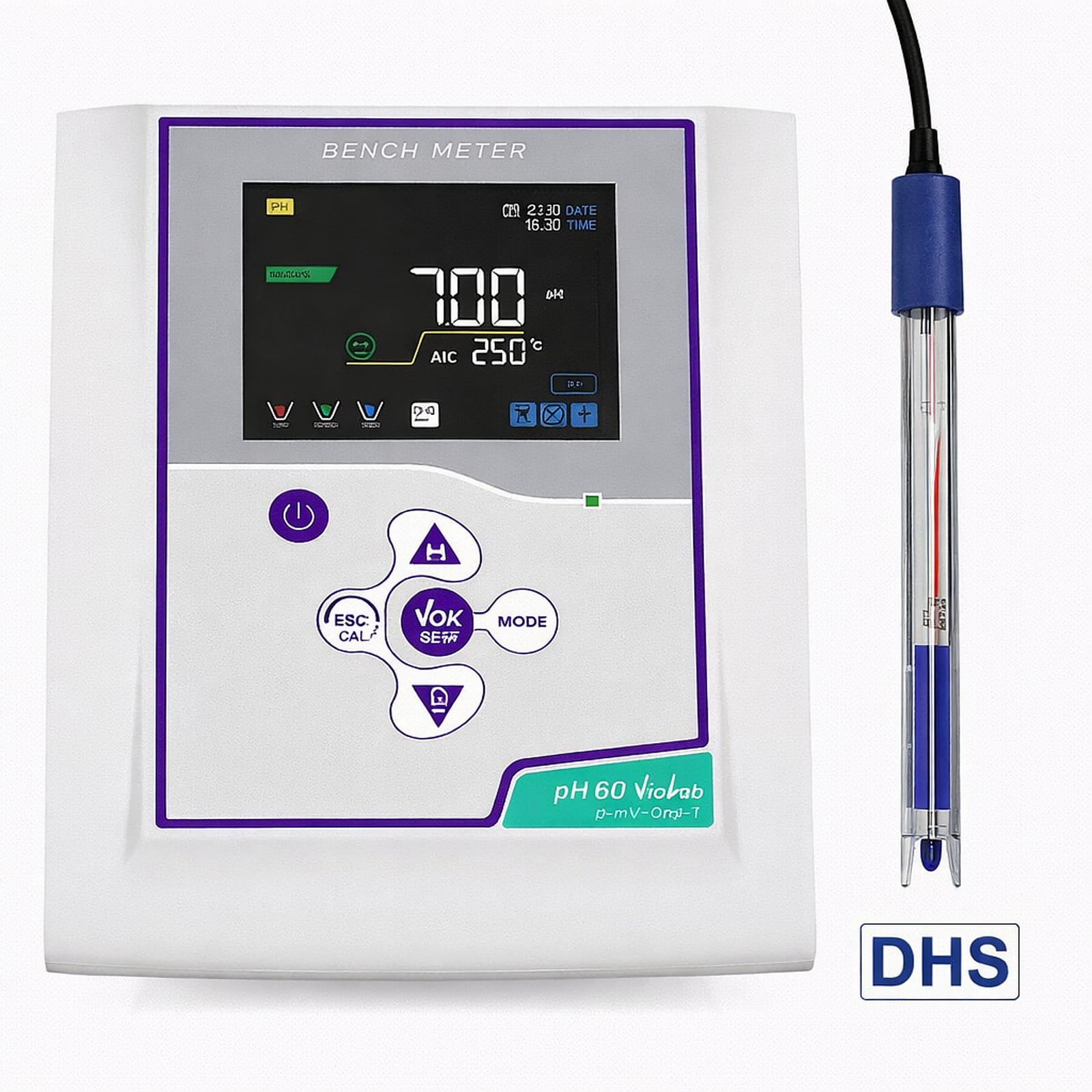 XS pH 60 VioLab pHmetro da banco - Elettrodo 201 T DHS