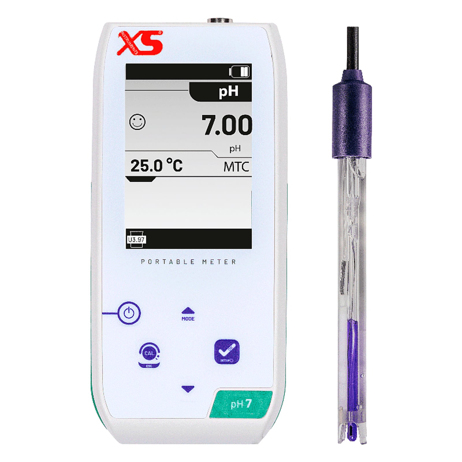 XS pH 7 NEX pHmetro portatile - Elettrodo 201 T