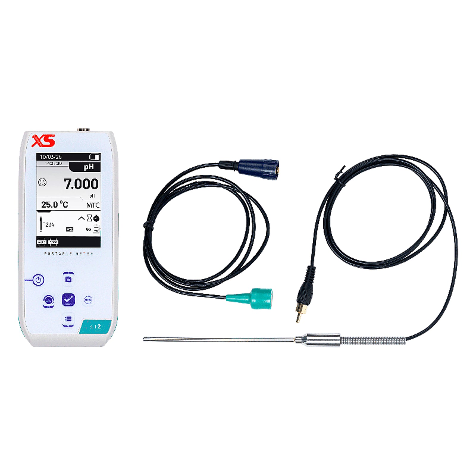 XS pH2 NEX multiparametro portatile – Senza elettrodo – 2 Sonde NT55 – 2Cavi S7/BNC