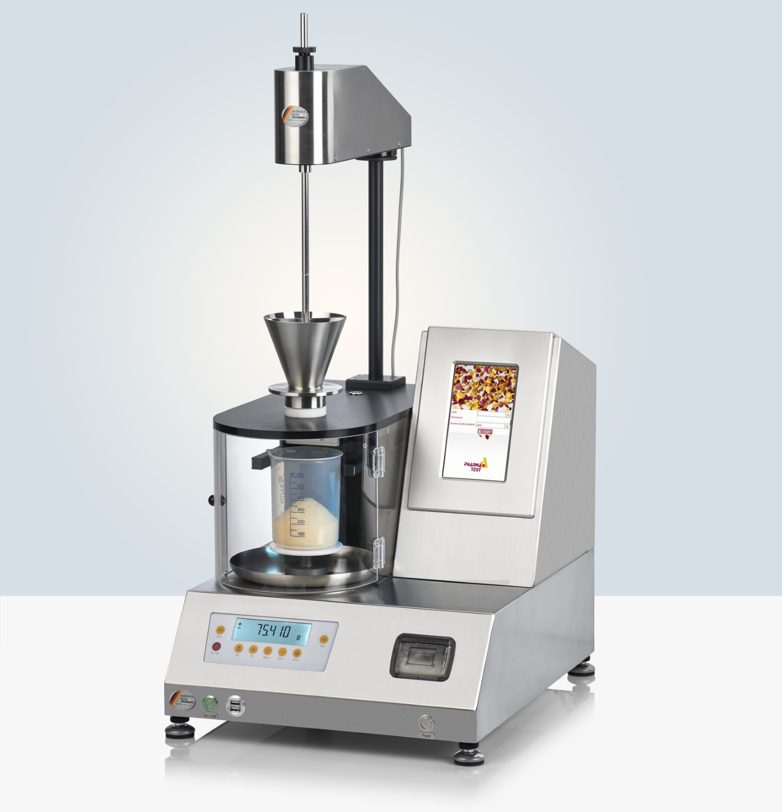Analizzatore automatico del flusso delle polveri